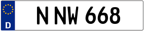 Trailer License Plate